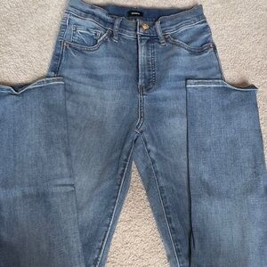 Express Blue Straight Leg Jeans Classic Denim